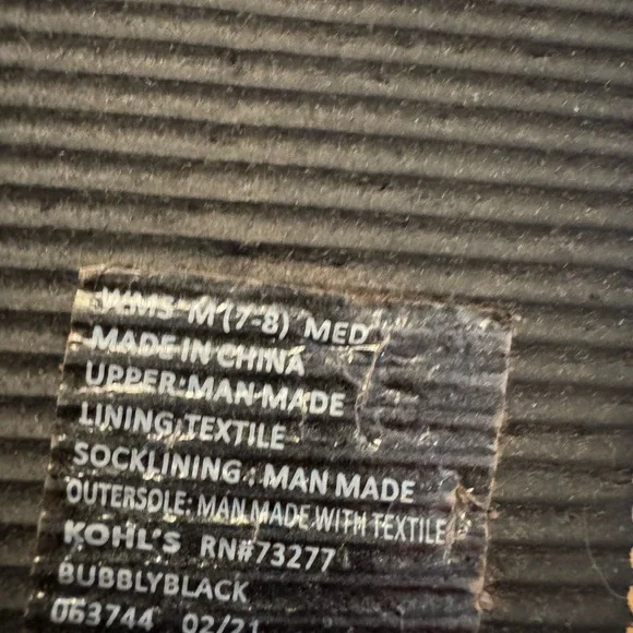 NWOT, SO Black Platform Flip Flops with Rhinestone-Strap Accent size 7-8 - Picture 7 of 7